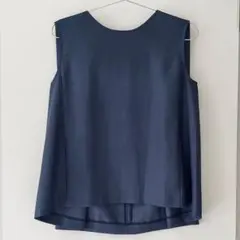 NOBLE ノースリーブブラウス　ブルー