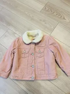 値下げ！babyGAPコーデュロイピンクジャケット ボア裏地付