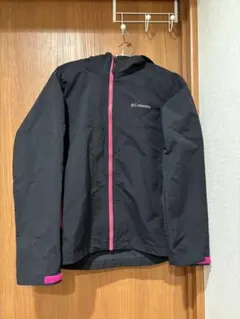 Columbia マウンテンパーカー M 黒 ピンク