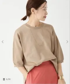美品　IENA levitaコットンショートスリーブプルオーバーのサムネイル