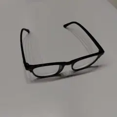 ウェリントン型メガネ ブラックフレーム