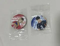 ハイキュー くら寿司 缶バッチ　影山・研磨