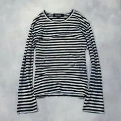 BLACK COMME des GARCONS - stripe top