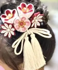 七五三　花モチーフ 髪飾り 和装小物