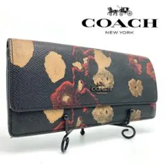 COACH コーチ フローラルプリント 長財布 花柄 ソフトウォレット