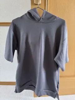 メンズ GU 夏物 パーカー S トップス 半袖スウェットパーカー フード付き