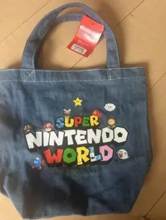 スーパーニンテンドーワールド デニム手提げ袋