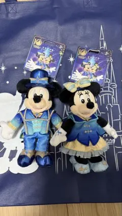 ミッキー ミニー ぬいぐるみ 2体セット　上海　限定10周年　ディズニー