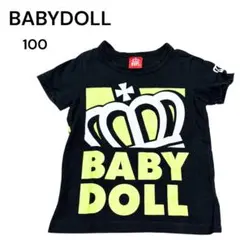 【ベビードール】美品 100cm 男の子 Tシャツ 半袖 ロゴ 夏服 トップス