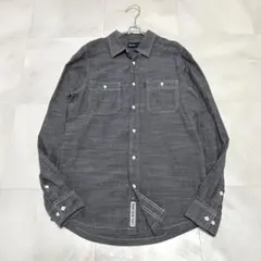 KAVU カブー コットン 長袖ワークシャツ グレー系 M～S相当 (XS)のサムネイル