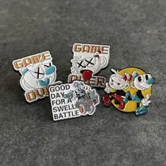 カップヘッド　Cuphead　マグマン　カートゥーン　アメリカン雑貨　4個セット