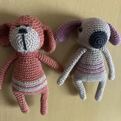 犬　あみぐるみ　ハンドメイド