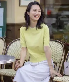 J.PRESS コットン クルーネック ニット 半袖のサムネイル