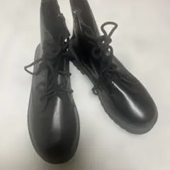 ブラックミリタリーブーツ