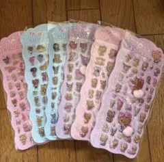 日焼けシリーズ ボンボンドロップシール おしりシール 6枚