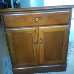 かりモク ブラウン木製キャビネット