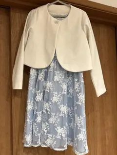 anyFAM水色ワンピース　アプレレクールボレロ（120）