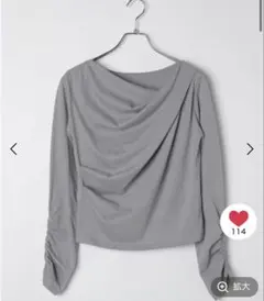 グローバルワーク ドレープトップス長袖/WEB限定/599665