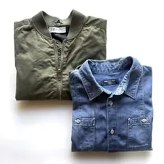 H&Mジャケット・COMME ÇA DU MODEデニムシャツ　男の子【130】