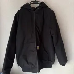 と*つ様 Carhartt アクティブジャケット 黒 ダック地 フーディ - メルカリ