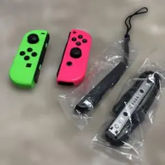 Nintendo Switch ジョイコン ネオングリーン ピンク【ジャンク品】