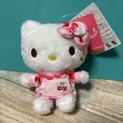 ハローキティ マスコット さくらんぼ フルーツパーカー キティ タグ付き