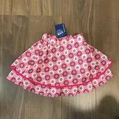 花柄　ピンクスカート ズボン　フリル　アナスイミニ　90 調整可能