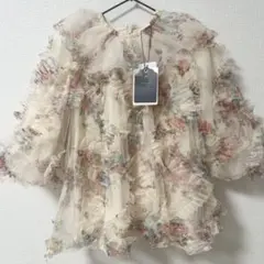 【新品】cottoli コトリ　バースデイ 花柄 ワンピース ドレス　90