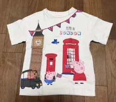 Peppa Pig ロンドン柄 半袖Tシャツ