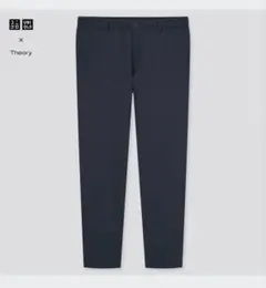ユニクロ × Theory　コラボ　イージーパンツ　ネイビー