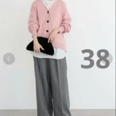 38 アーバンリサーチ bros コットンニットカーディガン　ピンク