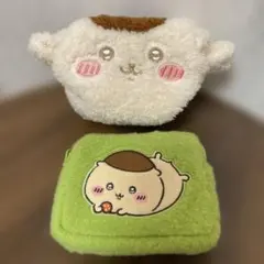 ちいかわ　ふわふわ　ミニポーチ　くりまんじゅう
