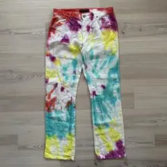 希少品 ETRO エトロ タイダイ柄 コットンパンツ イタリア製 サイズ32 希少品 ETRO エトロ タイダイ柄 コットンパンツ イタリア製 サイズ32