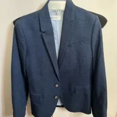 H&M ネイビー スーツ・ブレザーパンツシャツリボン3点セットEUR 134