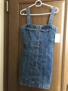 H＆M ジャンパースカート デニムワンピース