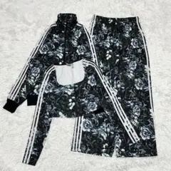 【美品】adidas トラックジャケット ボタニカル ジャージ3点セットアップ