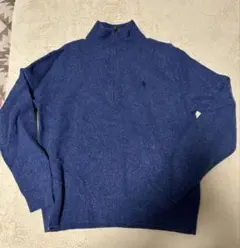 Polo Ralph Lauren ハーフジップセーター 青