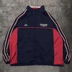 90s 万国旗タグ　アディダス　トラックジャケット　ナイロンジャケット　刺繍