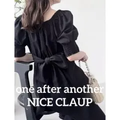 one after another NICE CLAUP バックリボンワンピース