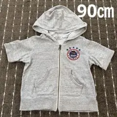 DOUBLE.B フード付きトレーナー 90サイズ グレー