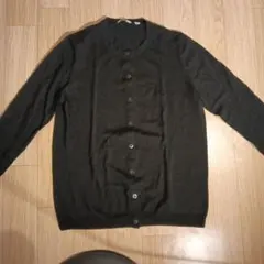 UNIQLO ピュアウールカーディガン ブラック L