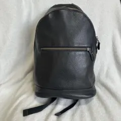 COACH コーチ　レザー　リュック　ブラック　黒　定番デザイン