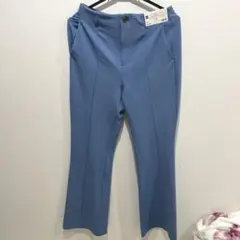 【最終値下げ】GUフレアパンツ　水色　Mサイズ