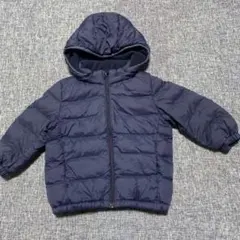 UNIQLOネイビー フード付きダウンジャケット