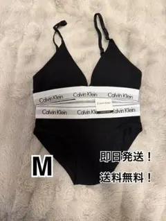 Calvin Klein ブラジャーショーツ　上下セット　M ブラック