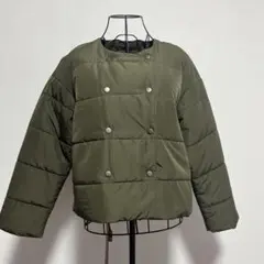 URBAN RESEARCH キルティング　中綿ショートジャケット カーキ