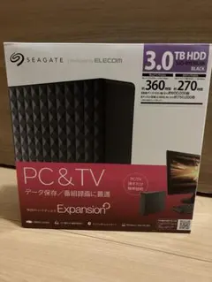 SEAGATE エレコム Expansion 3.0TB HDD ブラック