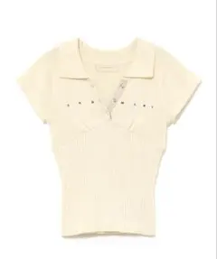 ANDMARY Lindsay logo tops アイボリー andmary Lindsay logo tops アイボリー - メルカリ