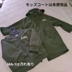 X-girl　　撥水リバーシブルMA1付きロングモッズコート