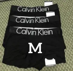 M Calvin Klein ボクサーパンツ 3枚セット 黒　mサイズ